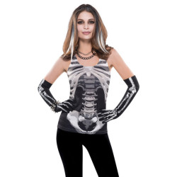Women’s Skeleton Tank Top – Halloween Skeleton Costume Shirt