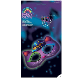 Glow Cat Mask – Glow in the Dark Party Mask