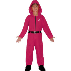The Gamer Kids Costume Red Overall Fancy Dress for Boys and Girls