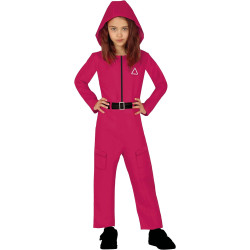 The Gamer Kids Costume Red Overall Fancy Dress for Boys and Girls