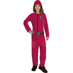 The Gamer Kids Costume Red Overall Fancy Dress for Boys and Girls
