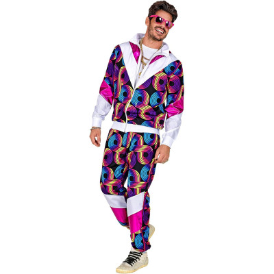 Rock the Retro Vibe: 80's Disco Tracksuit for Adults