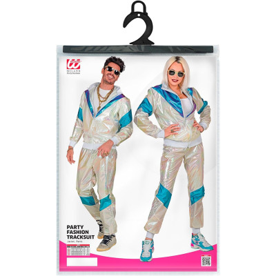 Flashback in Style: Dazzling 80's Holographic Tracksuits for Adults