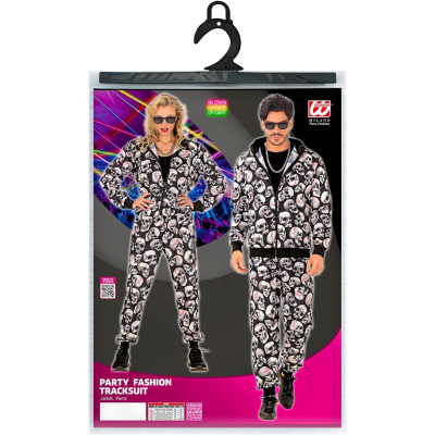 Rock the Look: Bold Skulls Print Tracksuit for Adults
