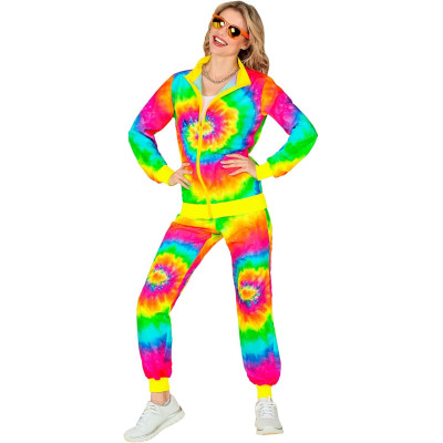 Vibrant Neon Tie-Dye Tracksuits for Adults: Perfect for Your Next Party!