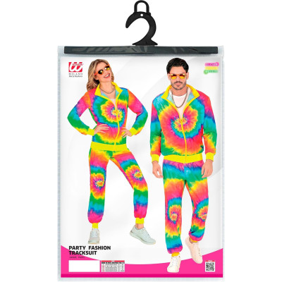 Vibrant Neon Tie-Dye Tracksuits for Adults: Perfect for Your Next Party!