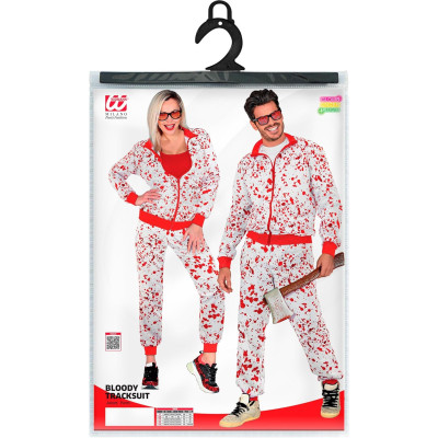 Unleash Your Inner Horror with the Blood Bath Party Tracksuit for Adults!