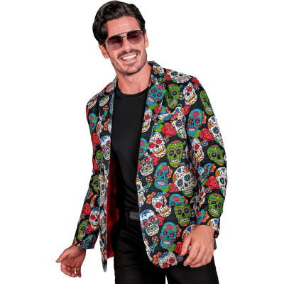 Vibrant Skull Jacket for Men: Stand Out in Style!