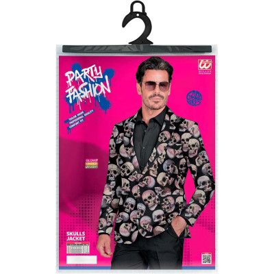 Bold and Edgy: Men's Skull Print Jacket