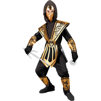 Ultimate Gold Ninja Warrior tērps zēniem