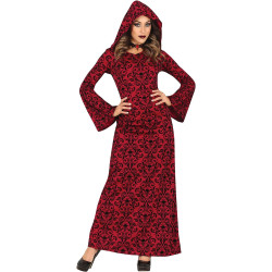 Red Hooded Witch Costume For Women