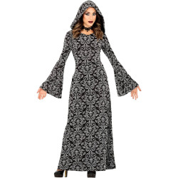 Black Hooded Witch Costume For Women