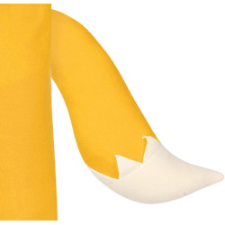 Dzeltens lapsu lapsu tērps ar lapsu motīvu