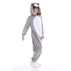 Raccoon Costume for Kids – Animal Hooded Jumpsuit for Halloween & Carnival