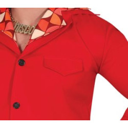 Red Disco Star Mens Costume