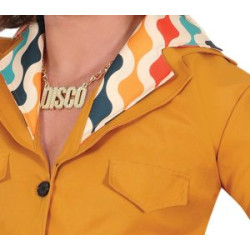 Orange Disco Star Mens Costume