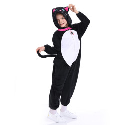 Cat Costume for Kids – Animal Jumpsuit with Hood