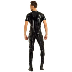 Long black jumpsuit for men