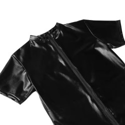 Long black jumpsuit for men