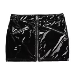 Black mini skirt for women