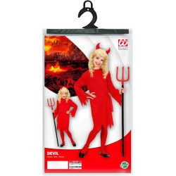 Fiery Fun: Enchanting Devil Costume for Girls