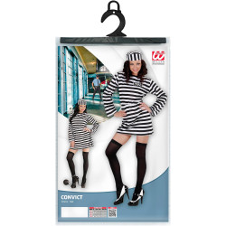 Bold and Playful Women's Convict Costume