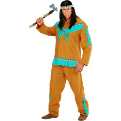 Authentic Native American Warrior Costume for Men