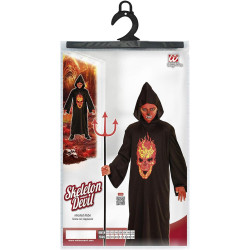 Fiery Skeleton Devil Costume for Kids: Unleash the Ultimate Halloween Look!