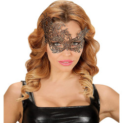 Exquisite Antique Gold Baroque Lace Eye Mask: A Timeless Elegance