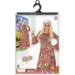 Groovy Hippie Chic: Embrace the 70s Vibe with This Colorful Dress!