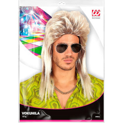 Create a retro style with our blonde "Vokuhila" wig!