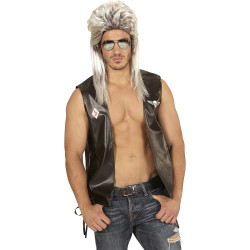 Create a retro style with our blonde "Vokuhila" wig!