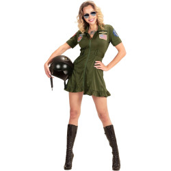 Empowering Women's Fighter Jet Pilot Costume