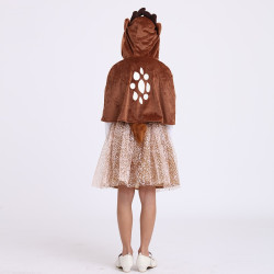 Deer Costume for Girls – Hooded Cape and Skirt Set
