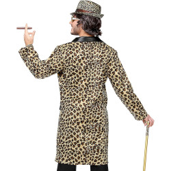 Ultimate Swindler Style: Bold Leopard Print Coat for Men