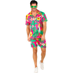 Vibrant Hawaiian Vibes: Ultimate Men's Tropical Costume