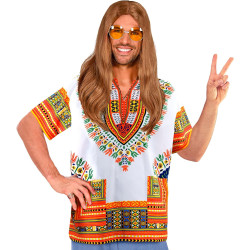 Vibrant White Dashiki Suit for Men - Embody Culture with Style!