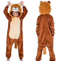 Rough Style: Charming Lion Plush Costumes for Kids and Adults