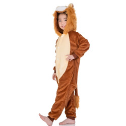 Rough Style: Charming Lion Plush Costumes for Kids and Adults