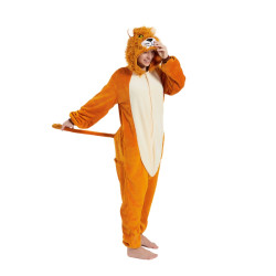 Rough Style: Charming Lion Plush Costumes for Kids and Adults