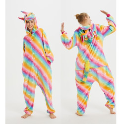 Magical Striped Unicorn Onesies for Kids and Adults - Surrounded by Charm!