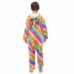Magical Striped Unicorn Onesies for Kids and Adults - Surrounded by Charm!