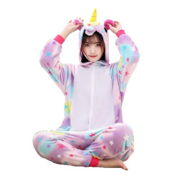 Vibrant and Fantastic Unicorn Plush Onesie for Adults