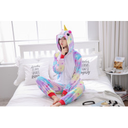 Vibrant and Fantastic Unicorn Plush Onesie for Adults