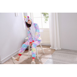 Vibrant and Fantastic Unicorn Plush Onesie for Adults