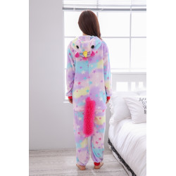Vibrant and Fantastic Unicorn Plush Onesie for Adults
