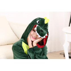 Turn on the fun with our adult dinosaur plush costume!