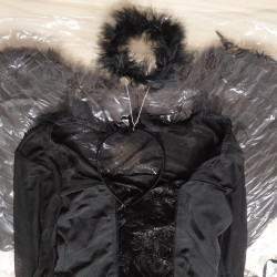 Burvīgs Tumšs Eņģeļu Kostīms Sievietēm