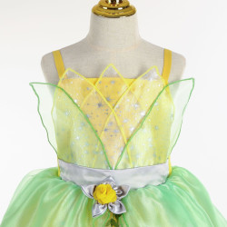 Enchanting Yellow-Green Princess Dress for Little Royals
