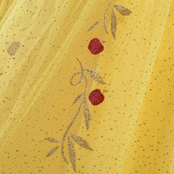 Enchanting Yellow and Black Princess Dress for Little Girls